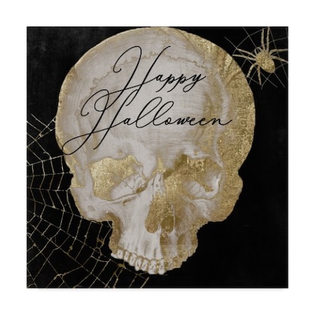 Color Bakery 'Happy Halloween Skull' Canvas Art,24x24